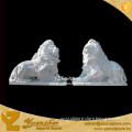 cheap western stone white marble lion sculptures